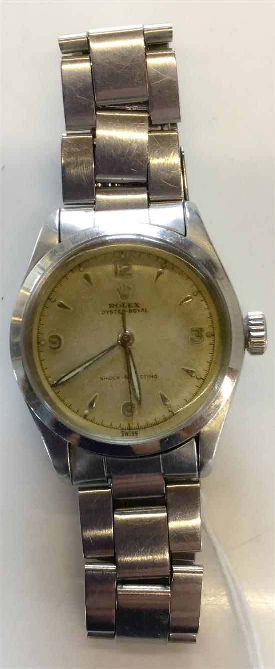 Rolex steel wristwatch